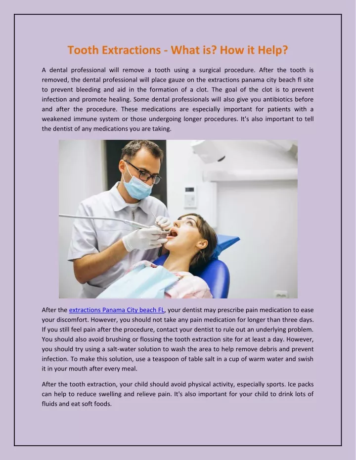 PPT Tooth Extractions What is? How it Helps? PowerPoint Presentation ID11689887