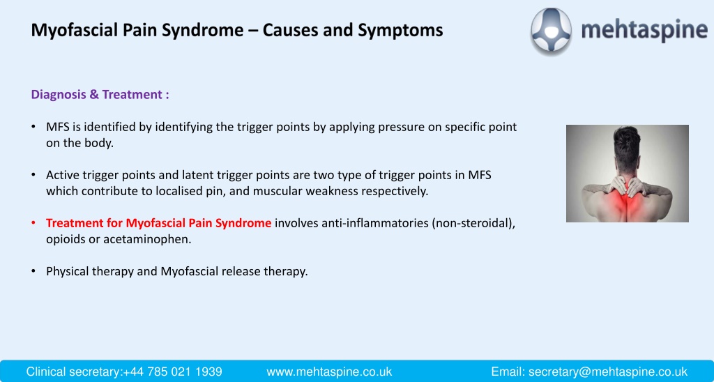 PPT - Myofascial Pain Syndrome – Causes And Symptoms| Mehta Spine ...