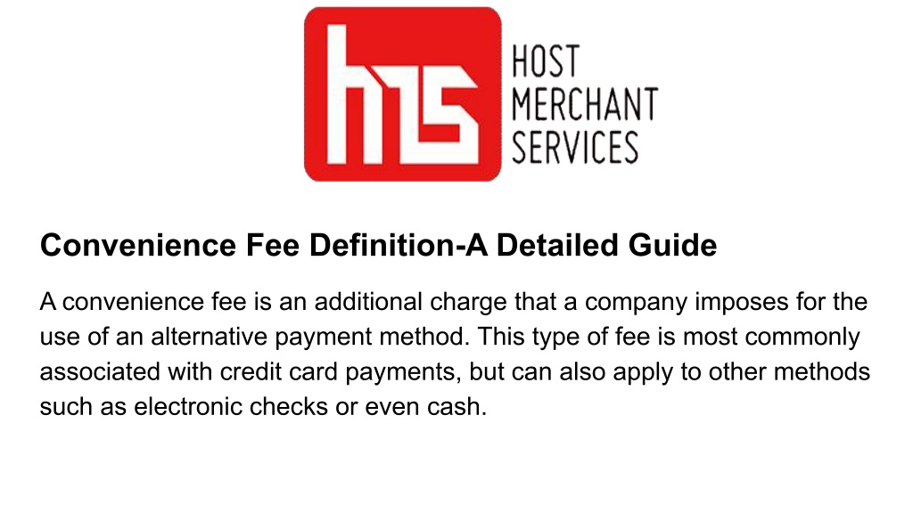 PPT Convenience fee definition a detailed guide PowerPoint 