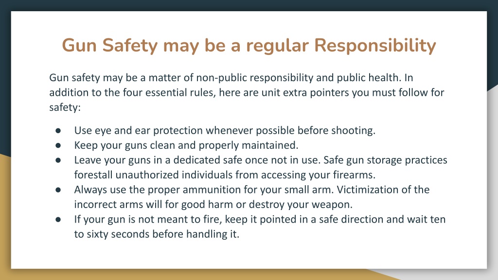 PPT - The Effects Of Firearms Safety Requirements PowerPoint ...