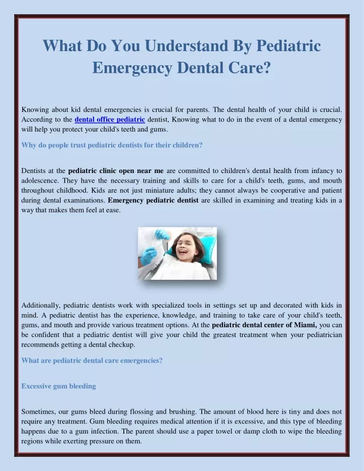 ppt-what-do-you-understand-by-pediatric-emergency-dental-care