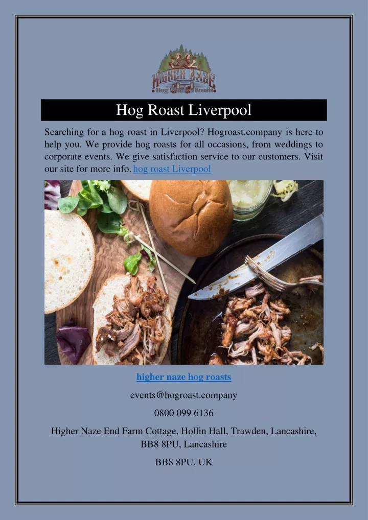 PPT Hog Roast Liverpool PowerPoint Presentation
