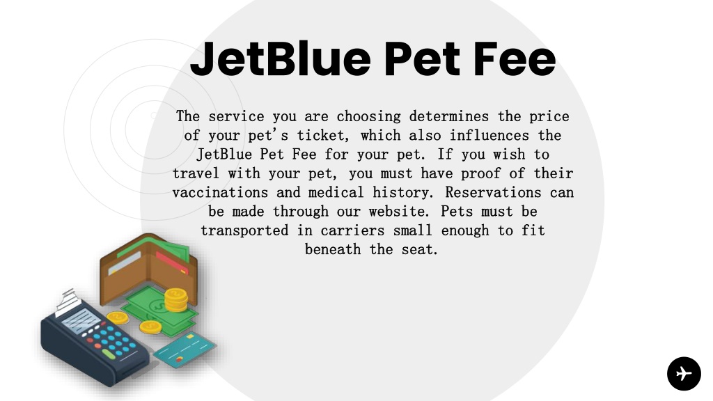 Jetblue pet outlet ticket