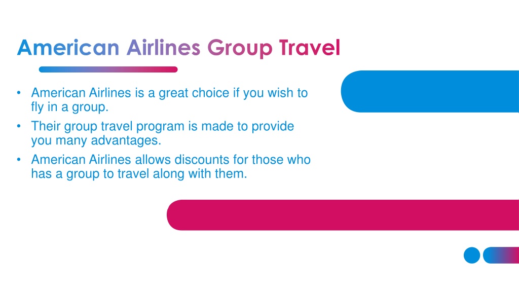 american airlines group travel policies