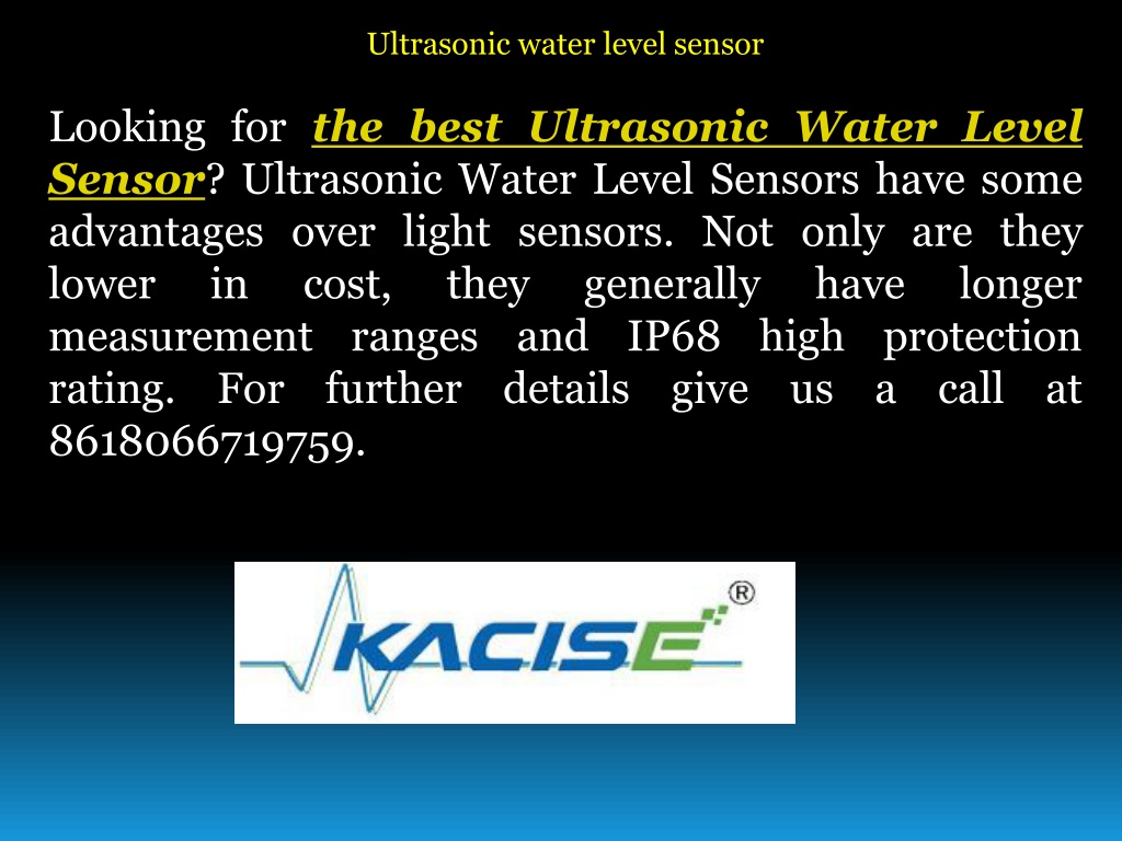 Ppt Ultrasonic Water Level Sensor Powerpoint Presentation Free Download Id11695069 