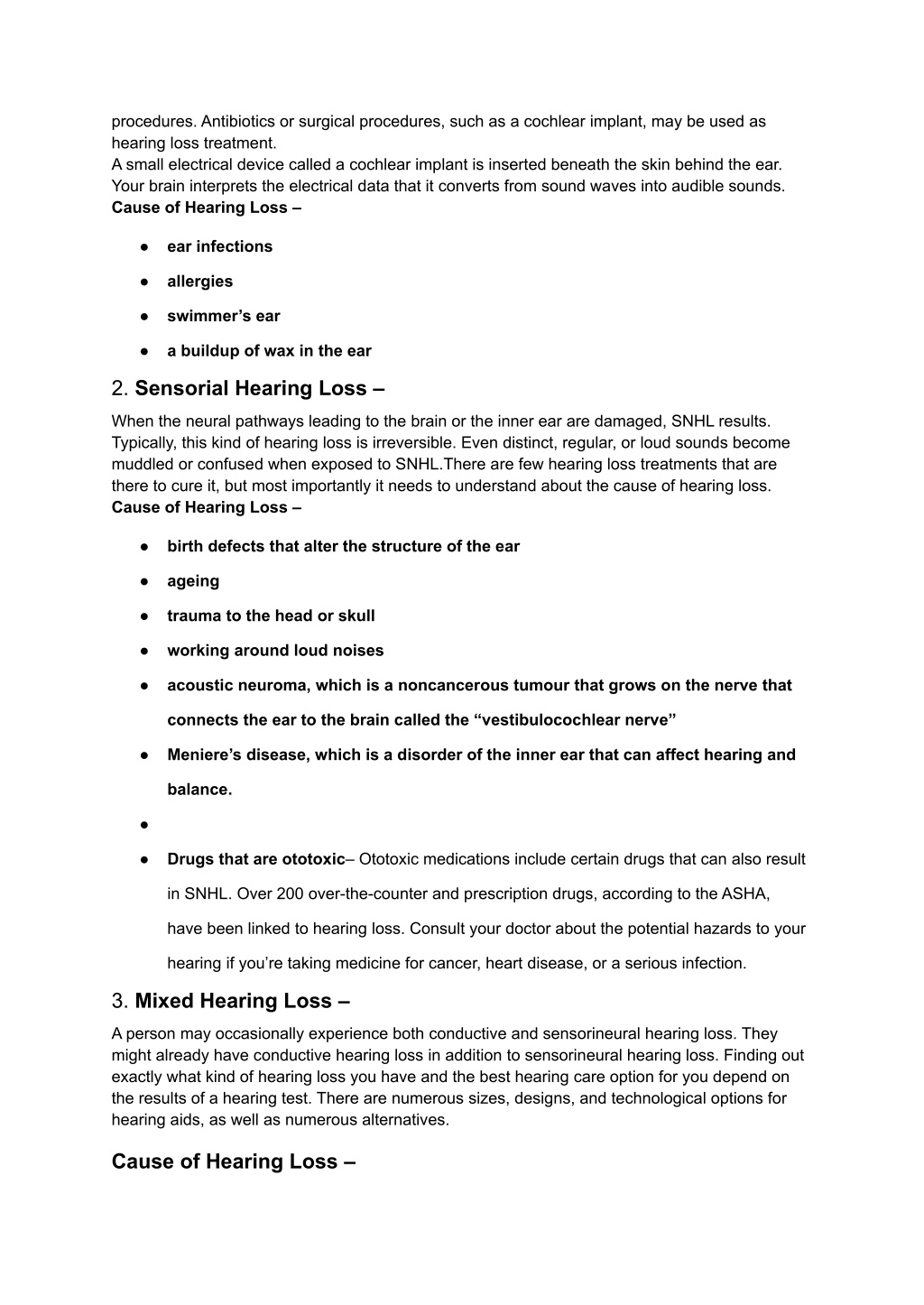 PPT - Hearing loss Symptoms, Cause, Types & Prevention _ Meenakshi ...