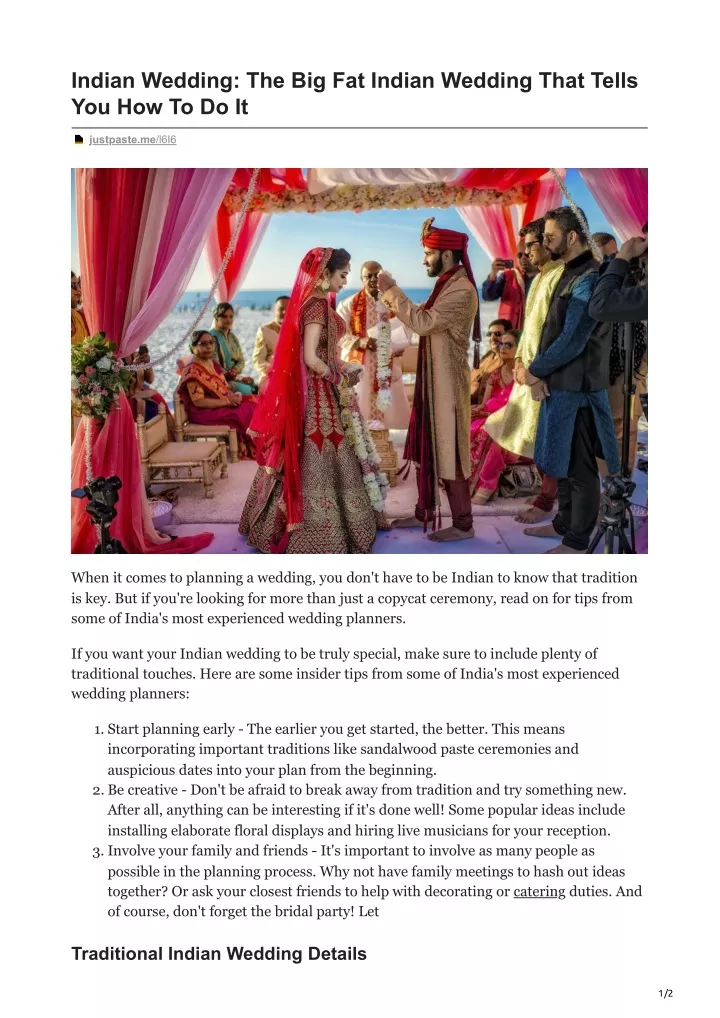 essay on big fat indian wedding