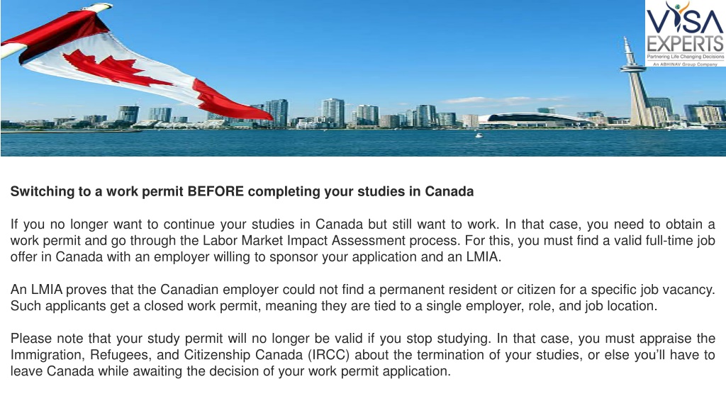 PPT - Is it Possible to Change a Study Permit to Work Permit in Canada ...