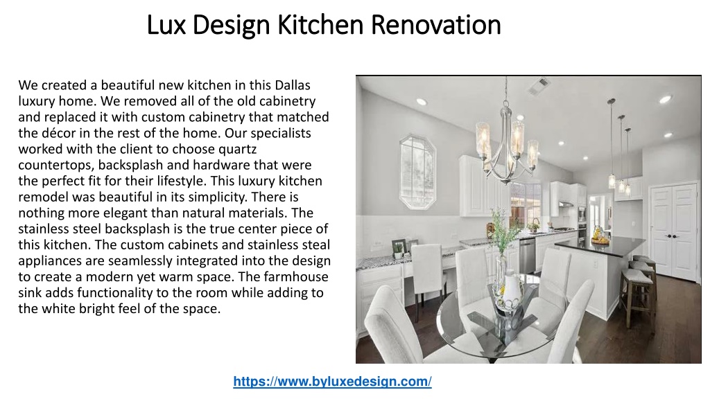 PPT - Lux Design Kitchen Renovation PowerPoint Presentation, free ...