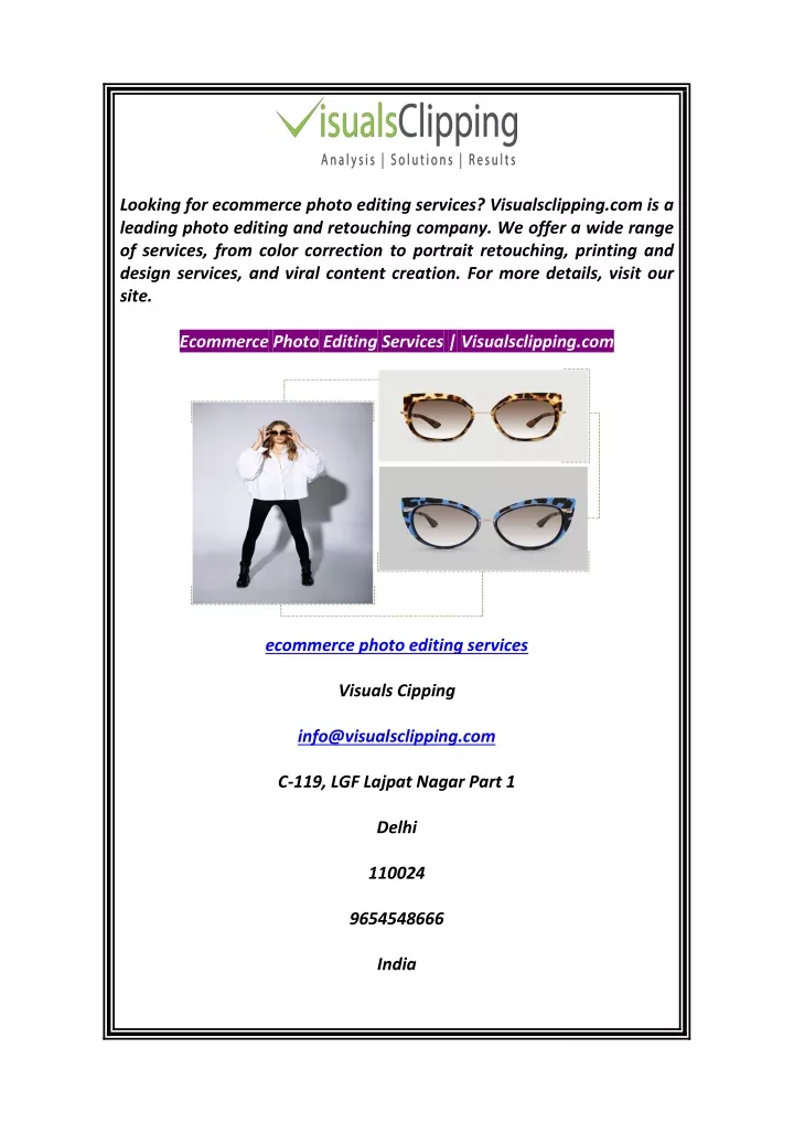 PPT Photo Editing Services PowerPoint