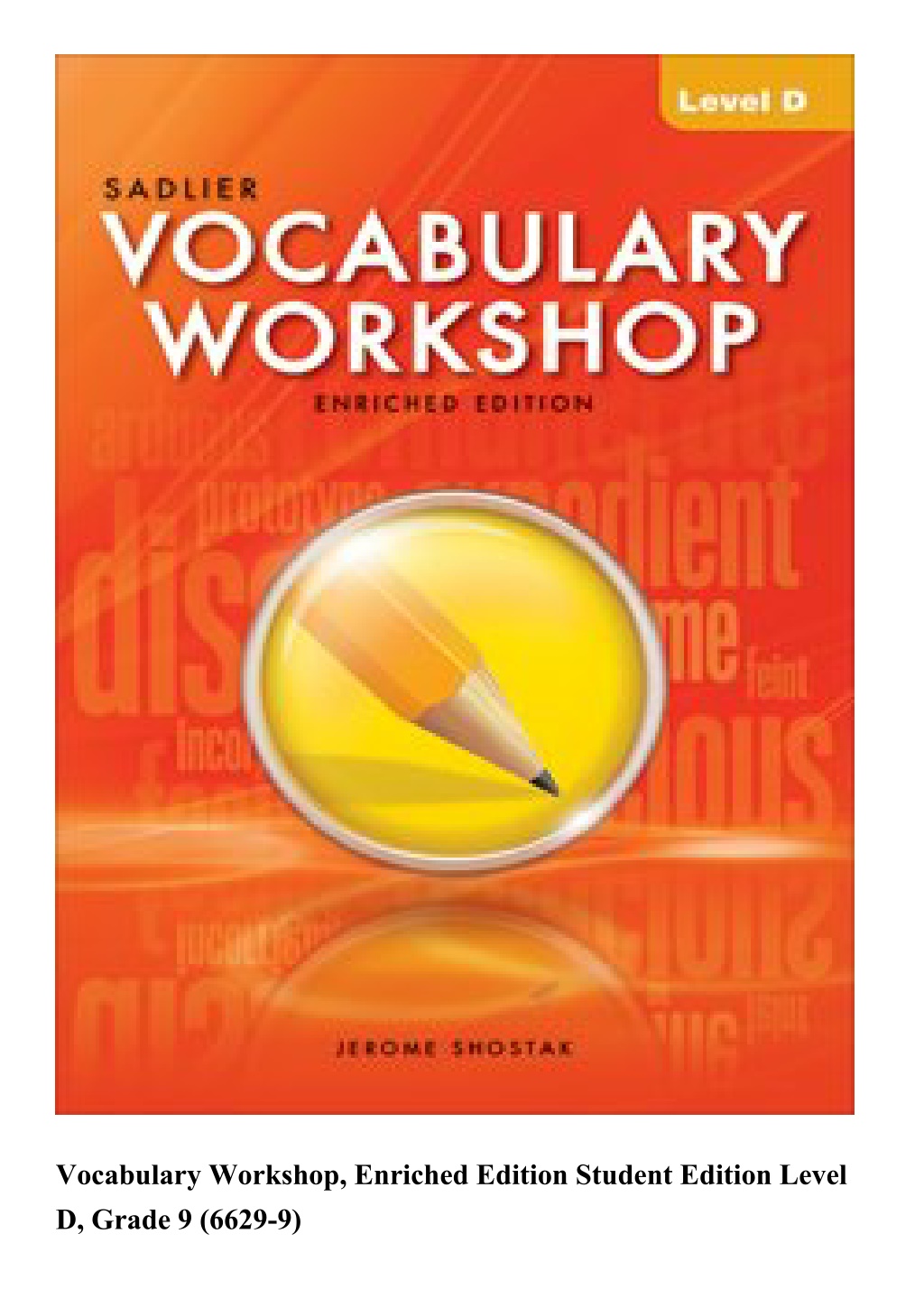 PPT Vocabulary Enriched Edition Student Edition Level D