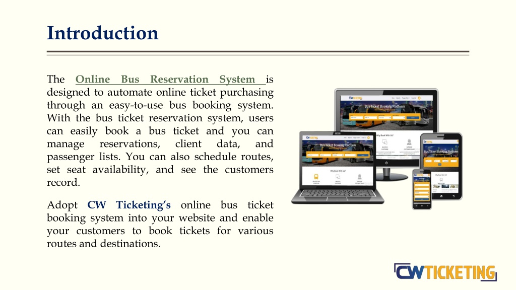 PPT - Online Bus Reservation System PowerPoint Presentation, Free ...