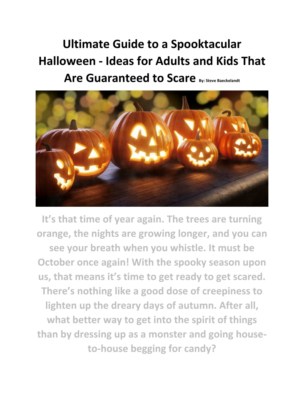 PPT - Ultimate Guide to a Spooktacular Halloween PowerPoint Presentation - ID:11697519