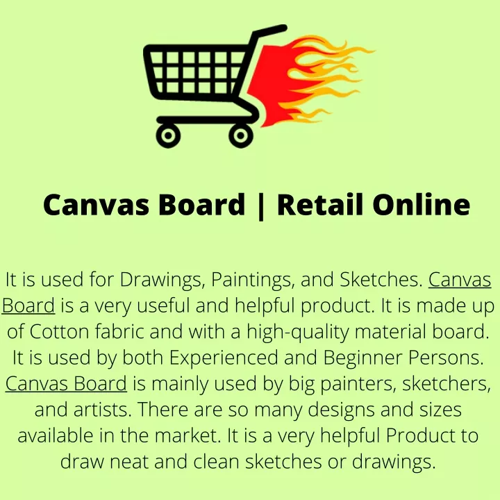 PPT Canvas Board Retail Online PowerPoint Presentation, free download ID11699236