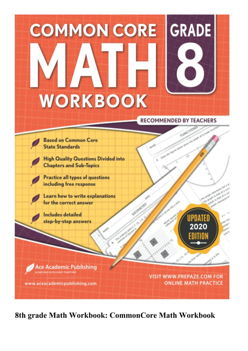 PPT - 8th Grade Math Workbook CommonCore Math Workbook PowerPoint ...