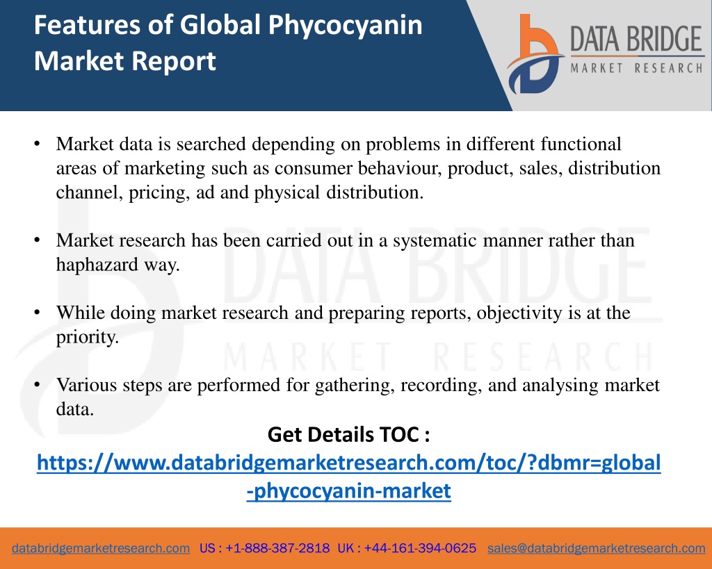 PPT - Global Phycocyanin Market High Trend, Share Analysis, Growth and ...