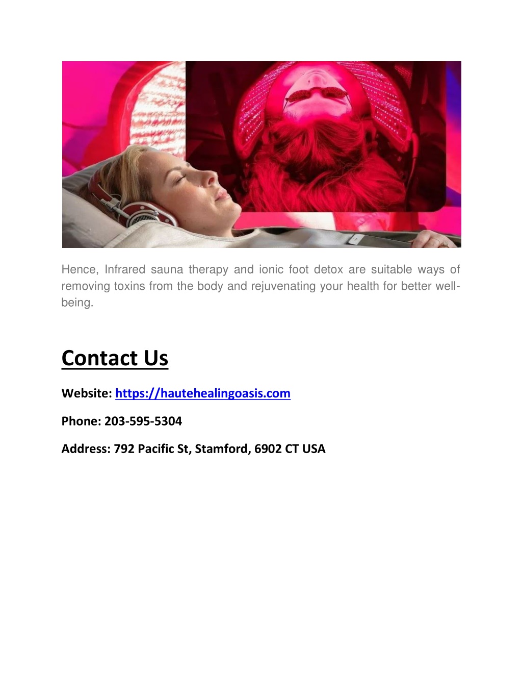 PPT - Benefits Of The Infrared Sauna Therapy PowerPoint Presentation ...