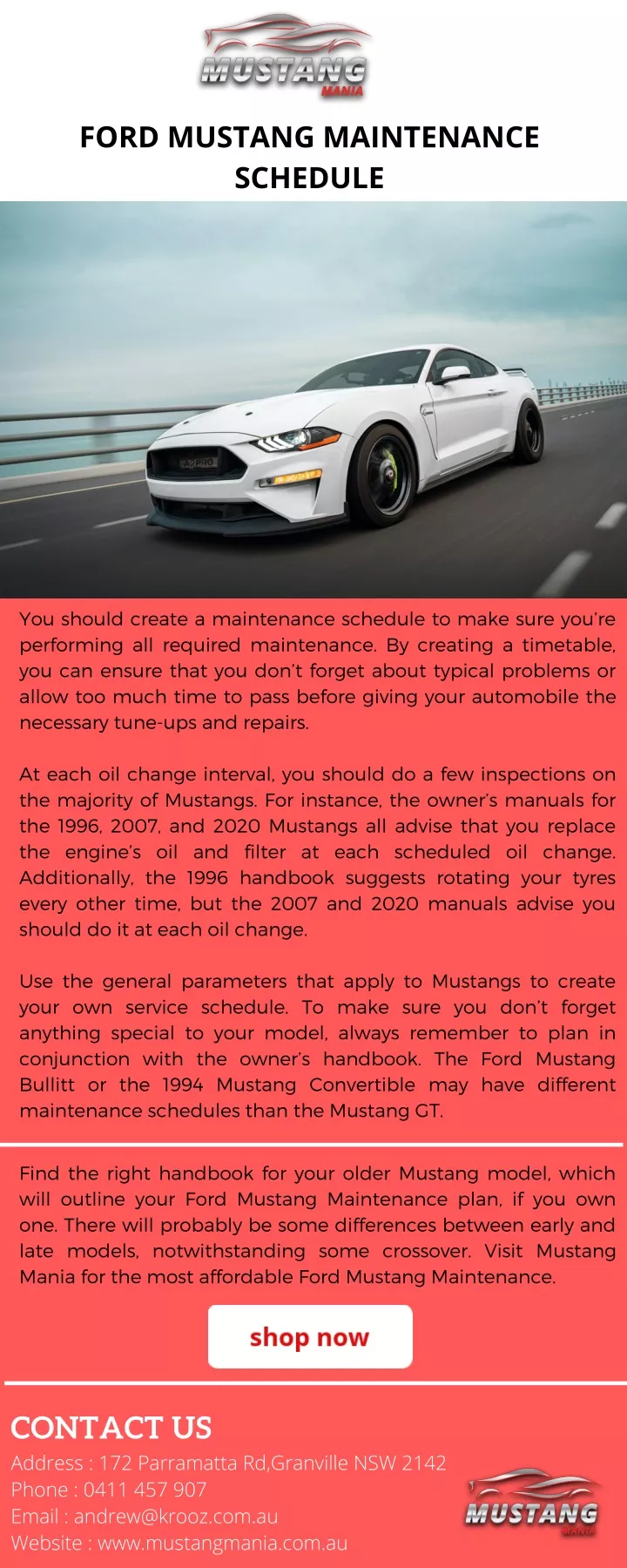 ppt-ford-mustang-maintenance-schedule-powerpoint-presentation-free