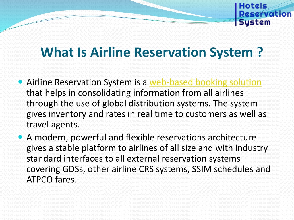 PPT - Airline Reservation System PowerPoint Presentation, Free Download ...