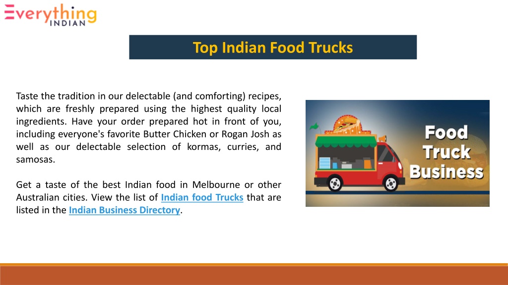 PPT - Top Indian Food Trucks PowerPoint Presentation, free download ...