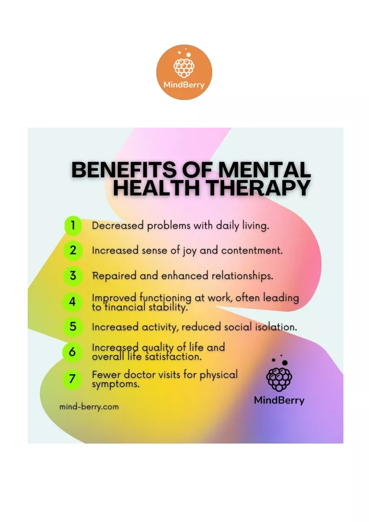 PPT Benefits Of Mental Health Therapy PowerPoint Presentation Free 