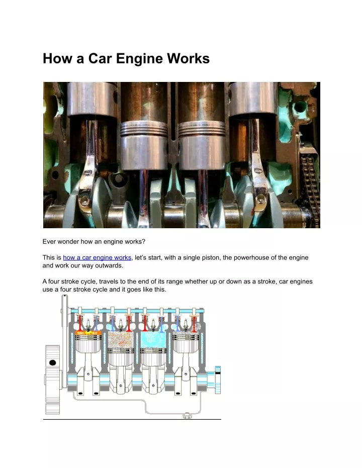 presentation about car engine