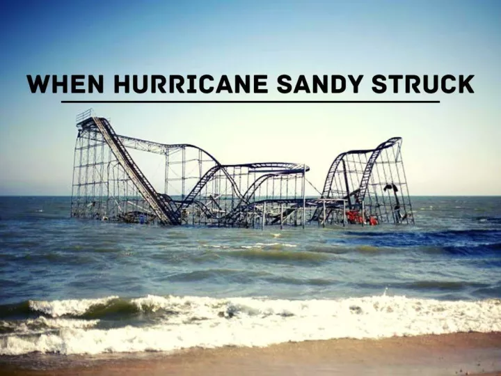 when hurricane sandy struck n.