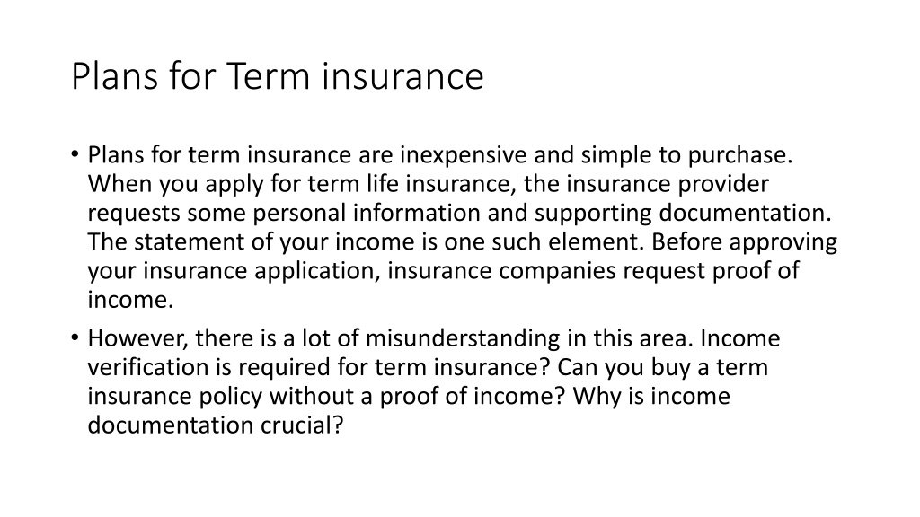 PPT - Life Insurance documents PowerPoint Presentation, free download ...