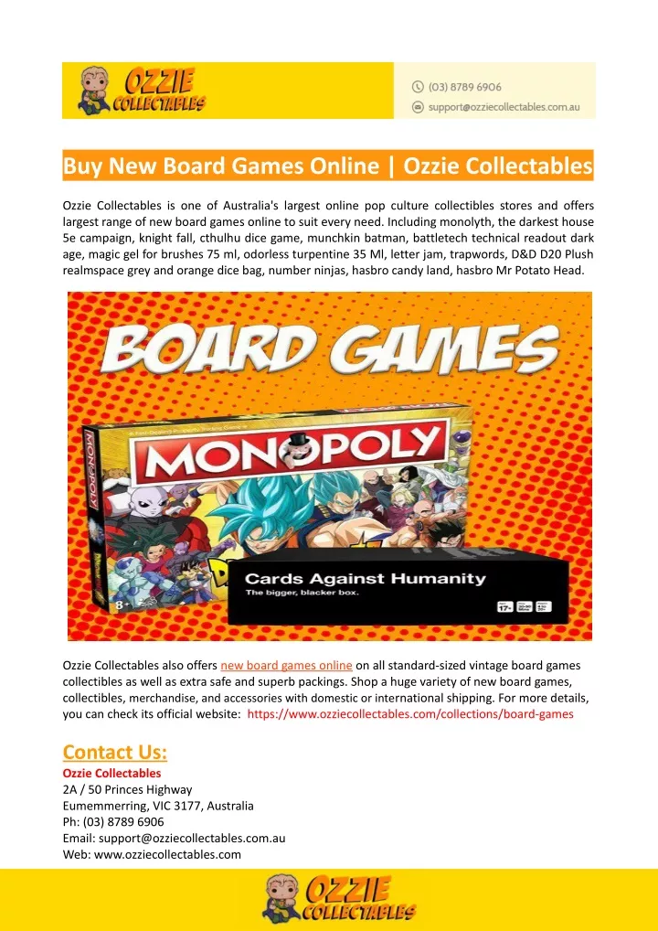 PPT Buy New Board Games Online PowerPoint Presentation, free download