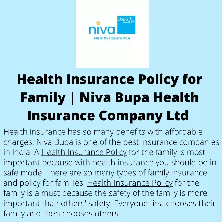 ppt-health-insurance-policy-for-family-niva-bupa-health-insurance