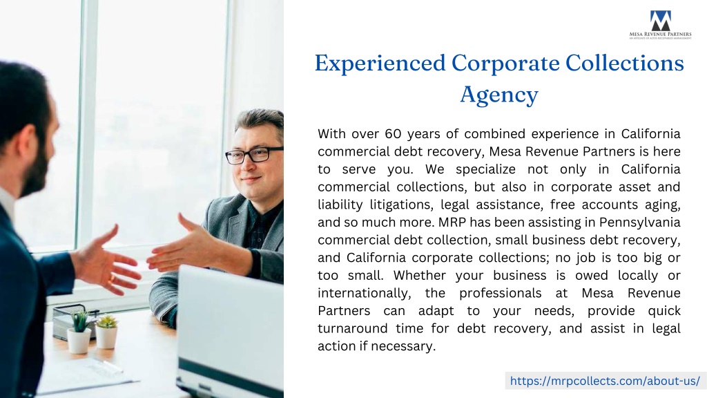 PPT - California Commercial Collections Agency | Mesa Revenue Partners ...