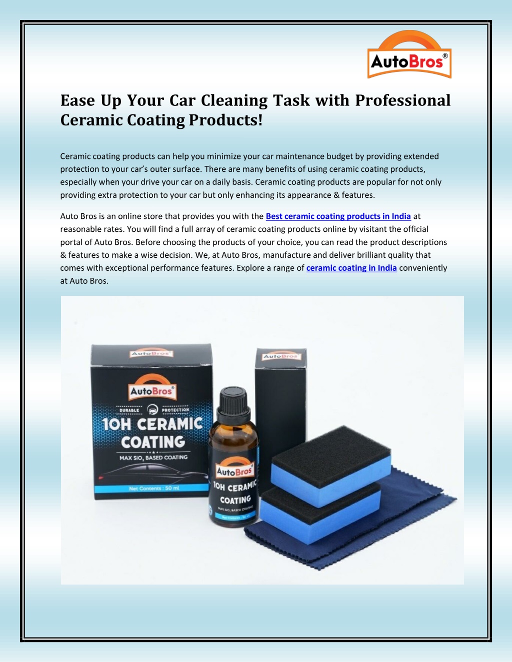 PPT - Best ceramic coating products in India PowerPoint Presentation ...
