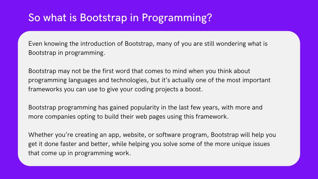 PPT - What Is A Bootstrap And How Does It Work? PowerPoint Presentation ...