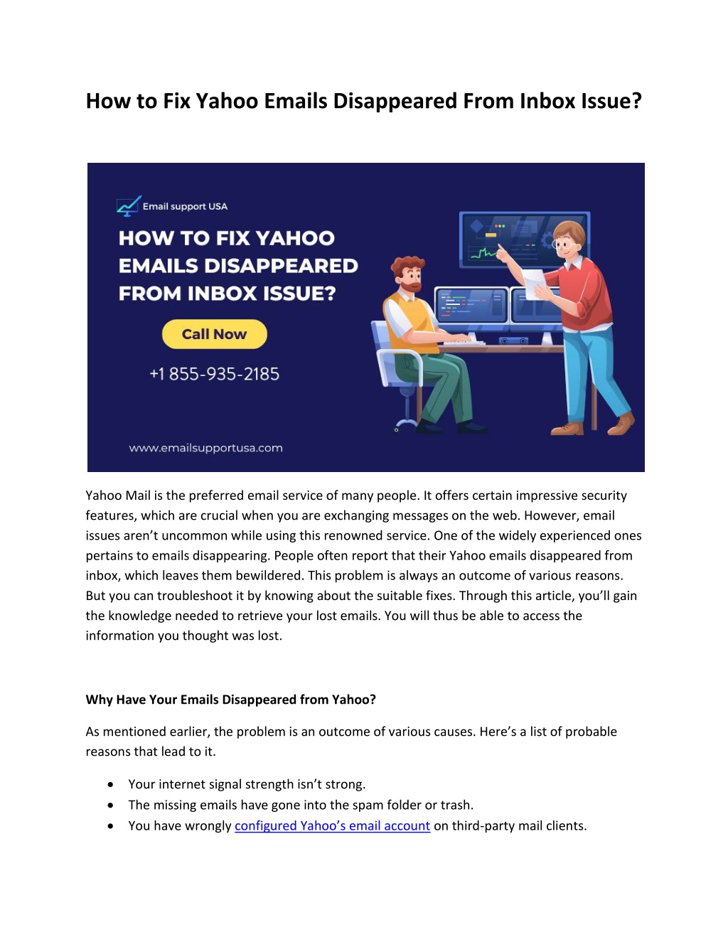 PPT How to Fix Yahoo Emails Disappeared From Inbox Issue? PowerPoint