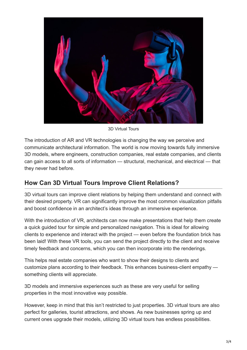 PPT - How 3D Virtual Tours Will Be the Future of the Architectural ...