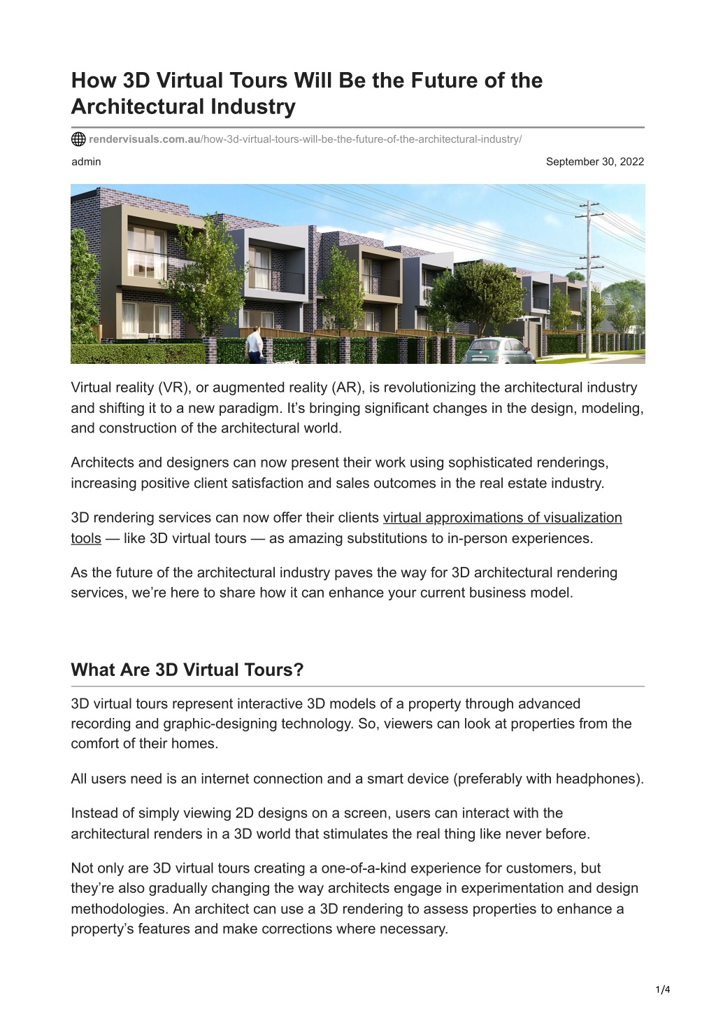 PPT - How 3D Virtual Tours Will Be the Future of the Architectural ...