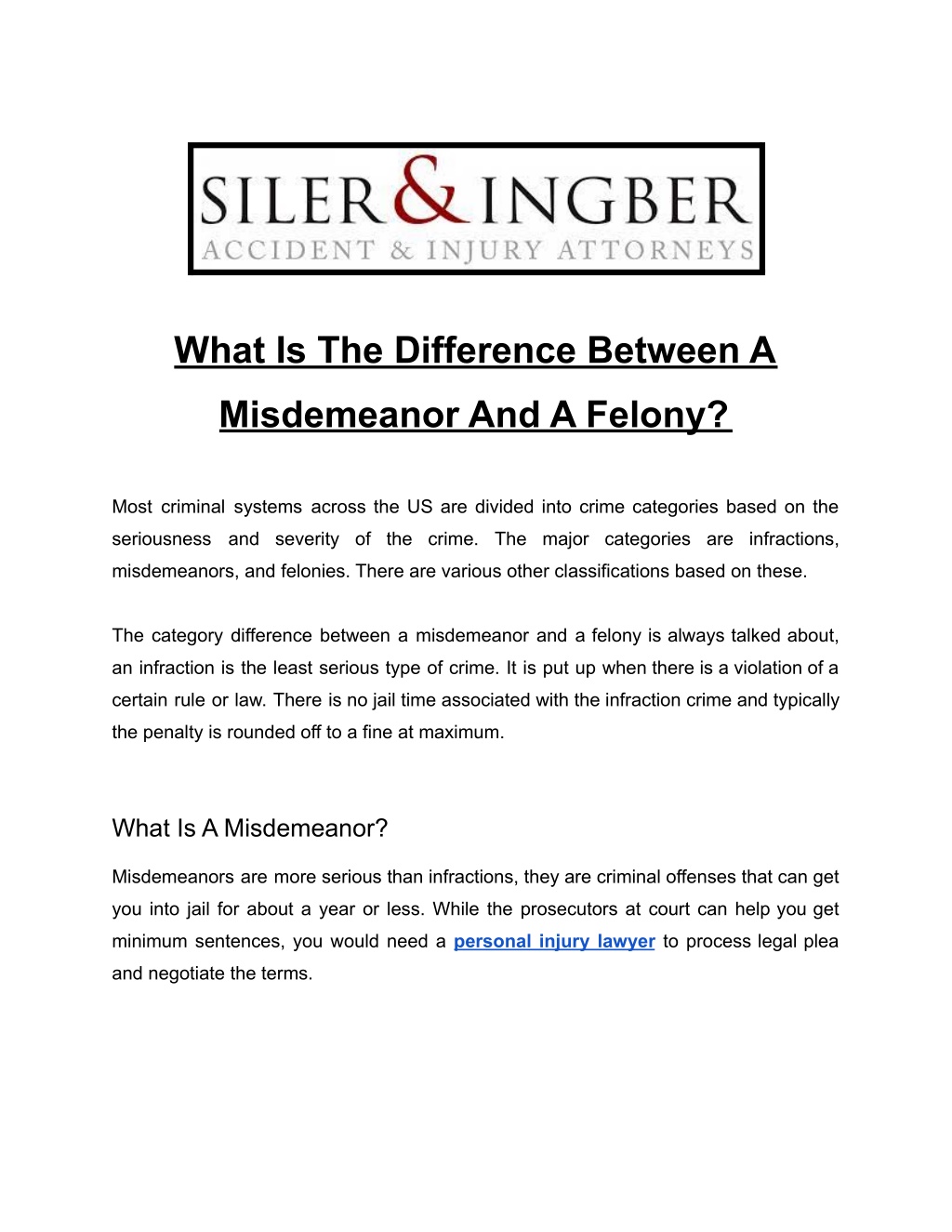 PPT - What Is The Difference Between A Misdemeanor And A Felony ...