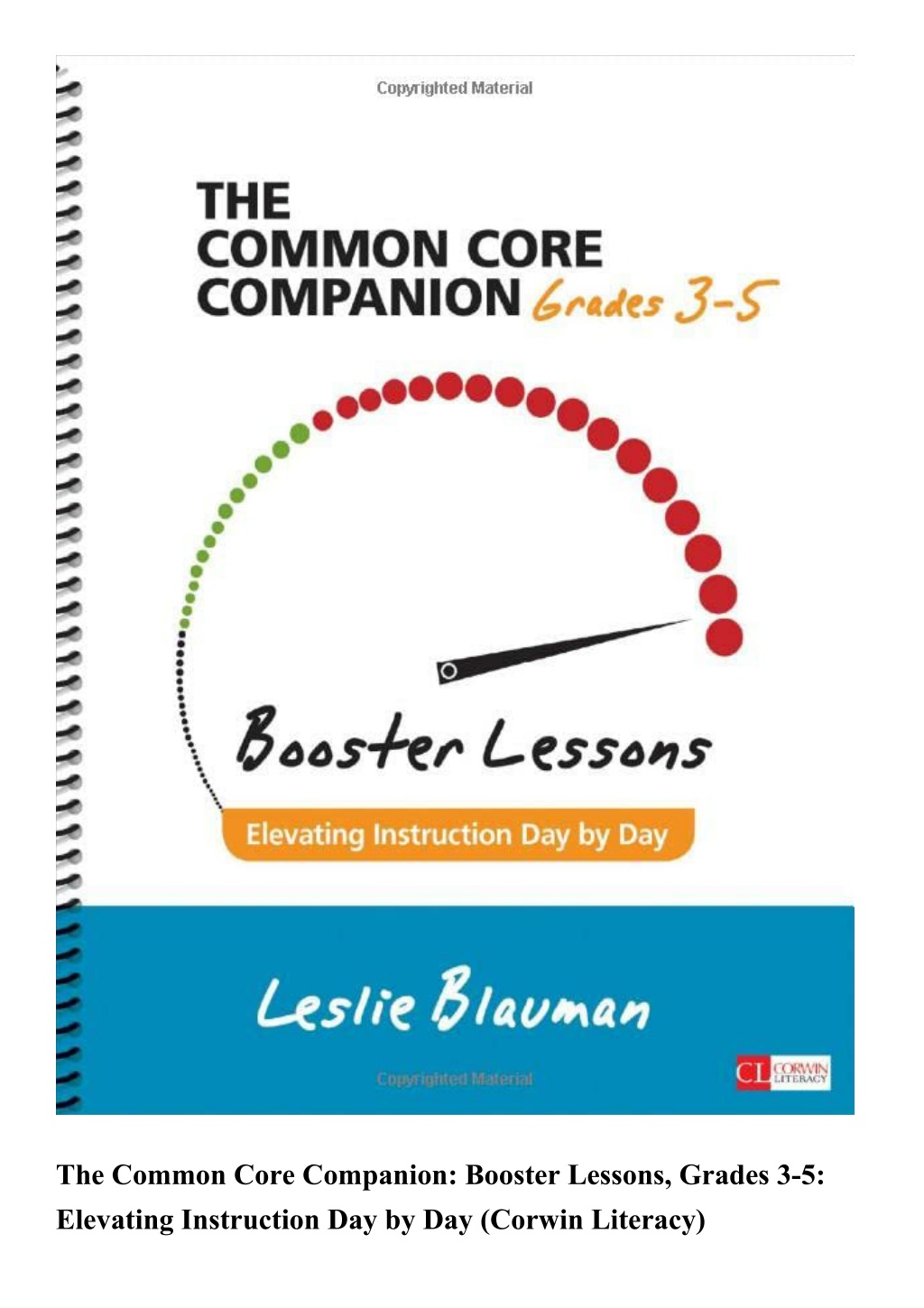 Ppt read the common core companion booster lessons grades 3 5