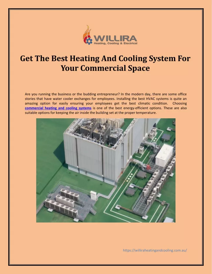 PPT Get The Best Heating And Cooling System For Your Commercial Space PowerPoint Presentation