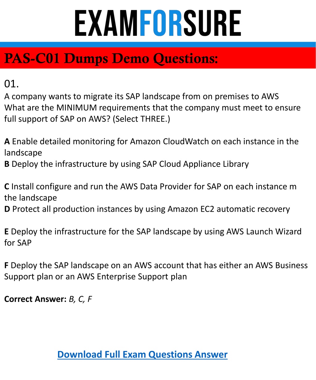 PAS-C01 Clearer Explanation