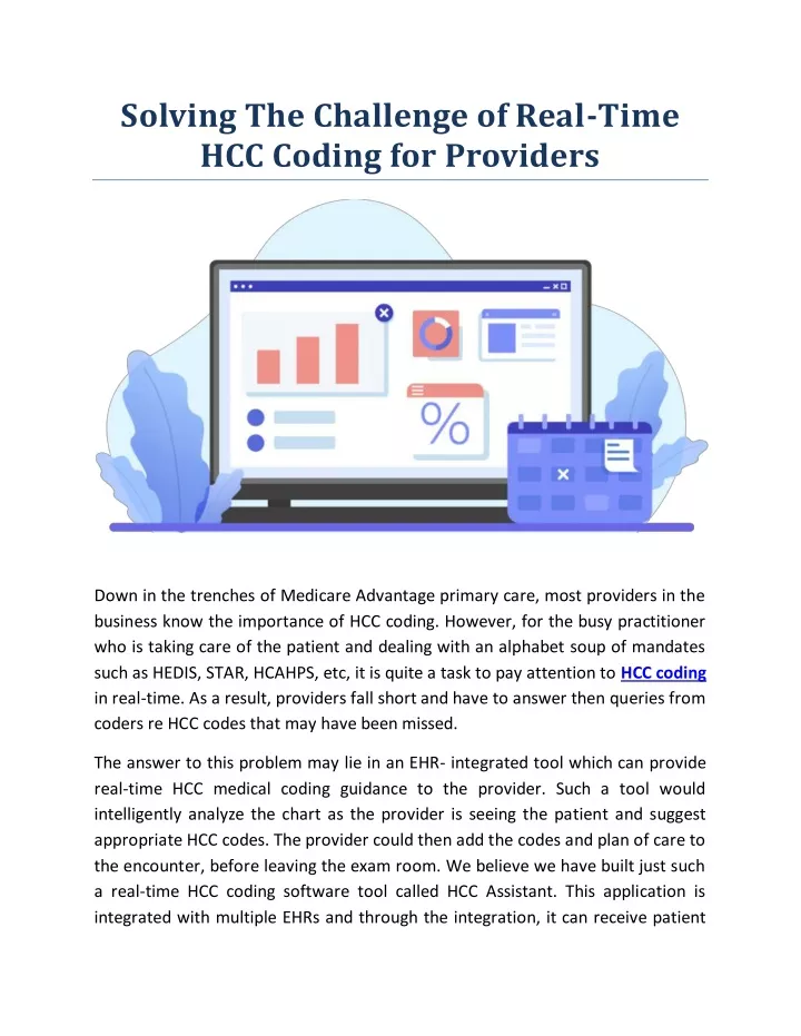 PPT Solving The Challenge of RealTime HCC Coding for Providers