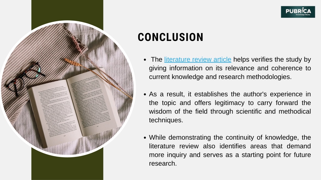 conclusion on the importance of literature review