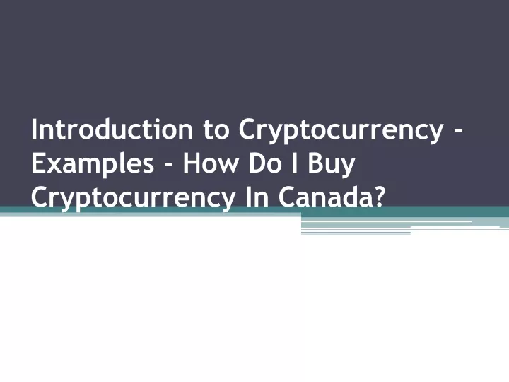 how do i buy cryptocurrency in canada