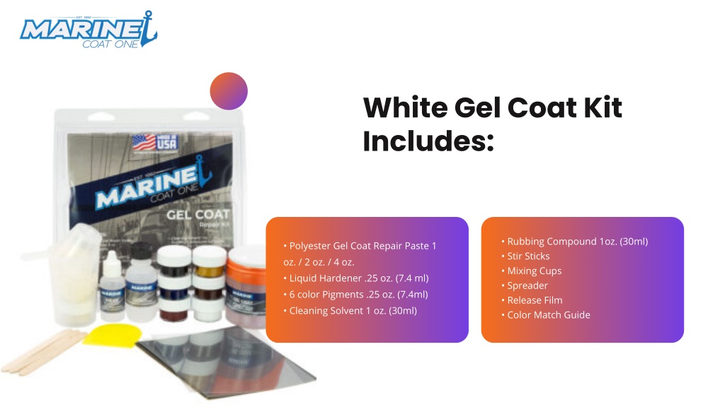 PPT - Marine Coat One provides the highest quality White Gelcoat at a ...