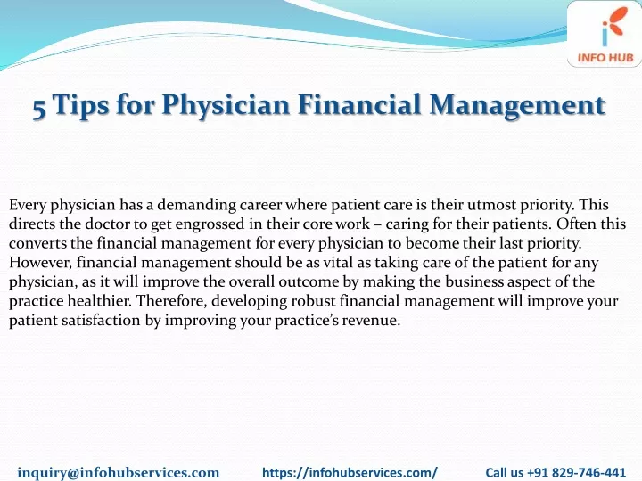 PPT - 5 Tips For Physician Financial Management PowerPoint Presentation ...