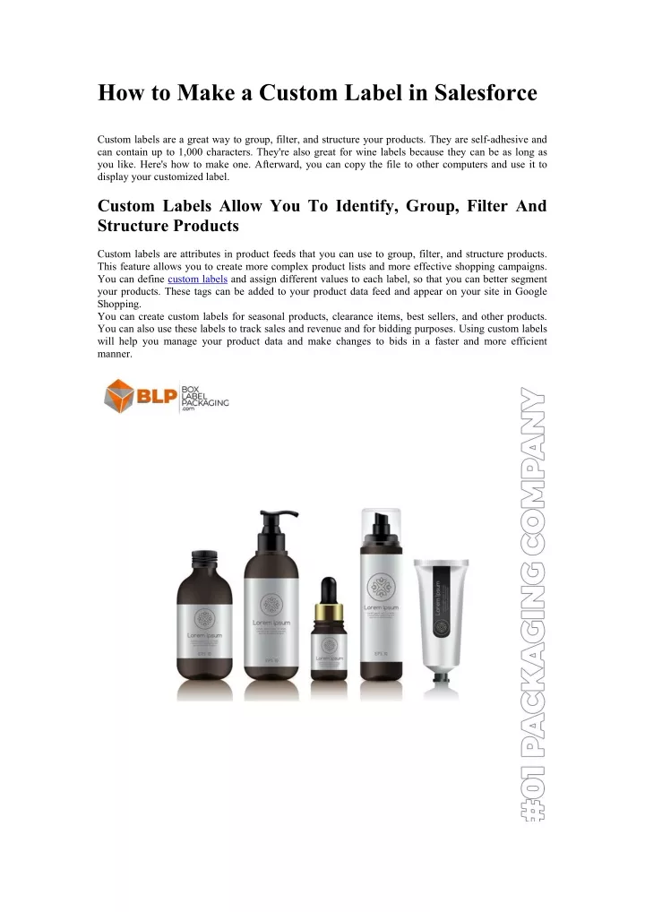 PPT Best Design To Grow Your Custom Label Product Custom PowerPoint