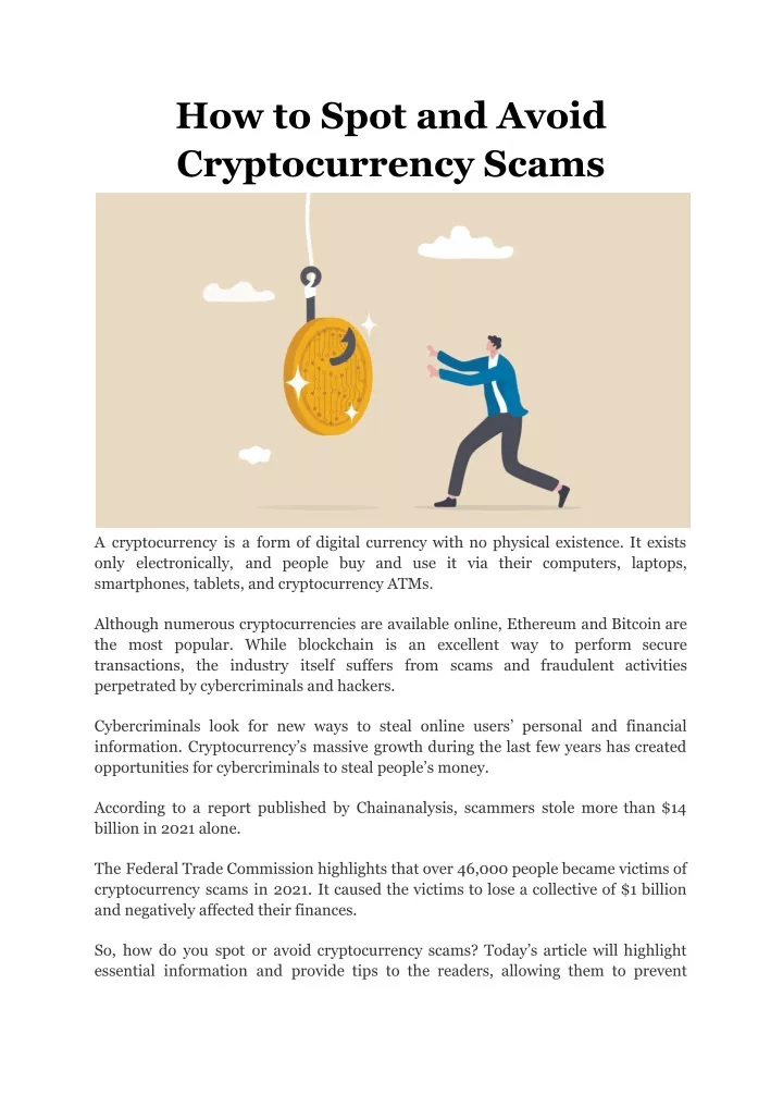 PPT - How to Spot and Avoid Cryptocurrency Scams PowerPoint ...