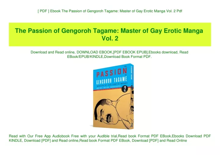 Ppt Pdf Ebook The Passion Of Gengoroh Tagame Master Of Gay Erotic Manga Vol Pdf