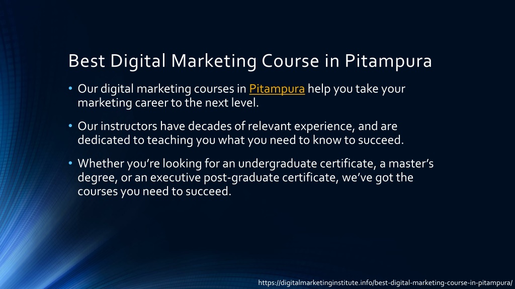 PPT Digital Marketing Course in Pitampura PowerPoint Presentation