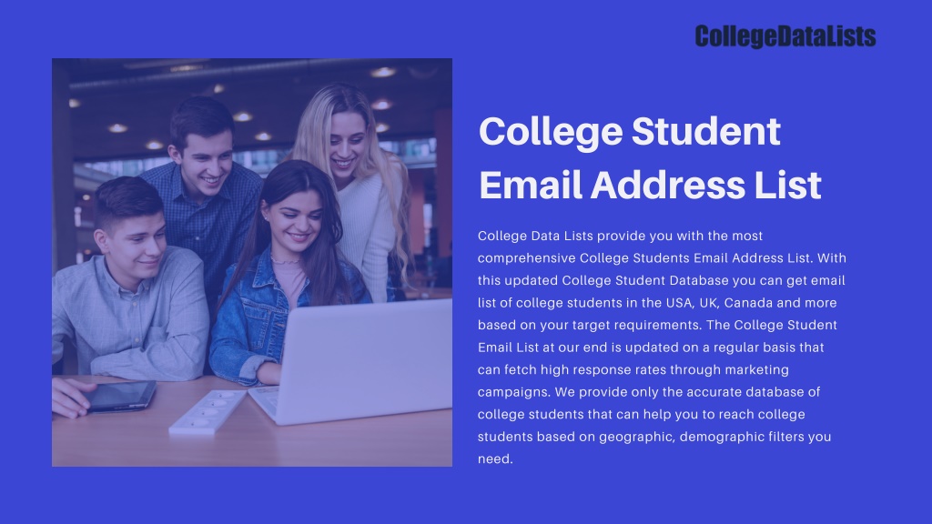 PPT - College Student Email Address List PowerPoint Presentation, free ...